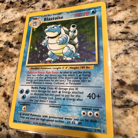 Holo Blastoise - Pokémon Card - 2/102 - Picture 2 of 4